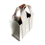 The Suitcase Stripe Tote Bag